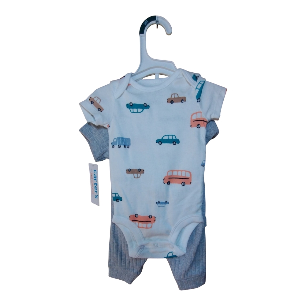Car-Themed Baby Onesie Set